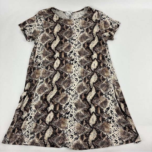 Lightheart Shirt Womens Small/Chico Tan Snake Print - Picture 1 of 10